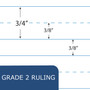 Roaring Spring Grade School Ruled Composition Book, Grade 2 Manuscript Format, Blue Marble Cover, (50) 9.75 x 7.75 Sheets View Product Image