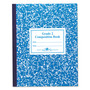 Roaring Spring Grade School Ruled Marble Flexible Cover Composition Book - 50 Sheets - 100 Pages - Printed - Sewn/Tapebound - Both Side Ruling Surface - (ROA77921) Product Image 