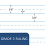 Roaring Spring Grade School Ruled Composition Book, Grade 3 Manuscript Format, Red Marble Cover, (50) 9.75 x 7.75 Sheets View Product Image