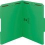 Smead Top Tab Colored Fastener Folders, 0.75" Expansion, 2 Fasteners, Letter Size, Green Exterior, 50/Box View Product Image