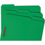 Smead Top Tab Colored Fastener Folders, 0.75" Expansion, 2 Fasteners, Letter Size, Green Exterior, 50/Box View Product Image