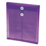 Smead Poly String and Button Interoffice Envelopes, Open-End (Vertical), 9.75 x 11.63, Transparent Purple, 5/Pack View Product Image