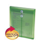Smead Poly String and Button Interoffice Envelopes, Open-End (Vertical), 9.75 x 11.63, Transparent Green, 5/Pack View Product Image