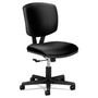 HON Volt Series Leather Task Chair, Supports Up to 250 lb, 18" to 22.25" Seat Height, Black View Product Image