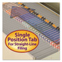 Smead Reinforced Top Tab Colored File Folders, Straight Tabs, Letter Size, 0.75" Expansion, Gray, 100/Box View Product Image