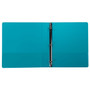 Samsill Earth's Choice Plant-Based Durable Fashion View Binder, 3 Rings, 1" Capacity, 11 x 8.5, Turquoise, 2/Pack View Product Image