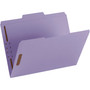 Smead Top Tab Colored Fastener Folders, 0.75" Expansion, 2 Fasteners, Letter Size, Lavender Exterior, 50/Box View Product Image