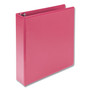 Samsill Earth's Choice Plant-Based Durable Fashion View Binder, 3 Rings, 2" Capacity, 11 x 8.5, Berry, 2/Pack View Product Image