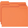 Smead Colored File Folders, 1/3-Cut Tabs: Assorted, Letter Size, 0.75" Expansion, Orange, 100/Box View Product Image