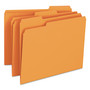 Smead Colored File Folders, 1/3-Cut Tabs: Assorted, Letter Size, 0.75" Expansion, Orange, 100/Box View Product Image