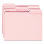 Smead Reinforced Top Tab Colored File Folders, 1/3-Cut Tabs: Assorted, Letter Size, 0.75" Expansion, Pink, 100/Box View Product Image