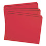 Smead Reinforced Top Tab Colored File Folders, Straight Tabs, Letter Size, 0.75" Expansion, Red, 100/Box View Product Image