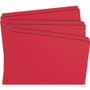 Smead Reinforced Top Tab Colored File Folders, Straight Tabs, Letter Size, 0.75" Expansion, Red, 100/Box View Product Image