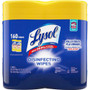 Lysol Disinfecting Wipes - Lemon Lime Scent - Pre-moistened, Disinfectant, Antibacterial - White - 80/Tub - (RAC80296) Product Image 