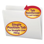 Smead Reinforced Top Tab Colored File Folders, Straight Tabs, Letter Size, 0.75" Expansion, White, 100/Box View Product Image