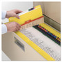 Smead Reinforced Top Tab Colored File Folders, Straight Tabs, Letter Size, 0.75" Expansion, Yellow, 100/Box View Product Image