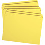 Smead Reinforced Top Tab Colored File Folders, Straight Tabs, Letter Size, 0.75" Expansion, Yellow, 100/Box View Product Image