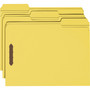 Smead Top Tab Colored Fastener Folders, 0.75" Expansion, 2 Fasteners, Letter Size, Yellow Exterior, 50/Box View Product Image