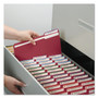 Smead Reinforced Top Tab Colored File Folders, 1/3-Cut Tabs: Assorted, Letter Size, 0.75" Expansion, Maroon, 100/Box View Product Image
