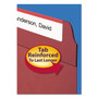 Smead Reinforced Top Tab Colored File Folders, 1/3-Cut Tabs: Assorted, Letter Size, 0.75" Expansion, Maroon, 100/Box View Product Image