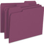 Smead Colored File Folders, 1/3-Cut Tabs: Assorted, Letter Size, 0.75" Expansion, Maroon, 100/Box View Product Image