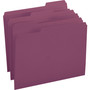 Smead Colored File Folders, 1/3-Cut Tabs: Assorted, Letter Size, 0.75" Expansion, Maroon, 100/Box View Product Image
