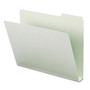 Smead Expanding Recycled Heavy Pressboard Folders, 1/3-Cut Tabs: Assorted, Letter Size, 2" Expansion, Gray-Green, 25/Box View Product Image