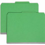 Smead SafeSHIELD 2/5 Tab Cut Letter Recycled Classification Folder - 8 1/2" x 11" - 2" Expansion - 2 x 2S Fastener(s) - 2" for Folder - Top Tab Location - (SMD13733) Product Image 