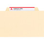 Smead Six-Section Top Tab Classification Folders, 2" Expansion, 2 Dividers, 6 Fasteners, Letter Size, Manila, 10/Box View Product Image