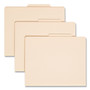 Smead Six-Section Top Tab Classification Folders, 2" Expansion, 2 Dividers, 6 Fasteners, Letter Size, Manila, 10/Box View Product Image