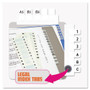 Redi-Tag Legal Index Tabs, Preprinted Alpha: A to Z, 1/12-Cut, White, 0.44" Wide, 104/Pack (RTG31005) View Product Image