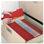 Smead Six-Section Pressboard Top Tab Classification Folders, Six SafeSHIELD Fasteners, 2 Dividers, Letter Size, Bright Red, 10/Box View Product Image