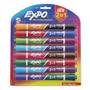 EXPO 2-in-1 Dry Erase Markers, Fine/Broad Chisel Tips, Assorted Colors, 8/Pack View Product Image