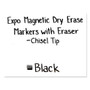EXPO Magnetic Dry Erase Marker, Broad Chisel Tip, Black, 4/Pack (SAN1944729) View Product Image
