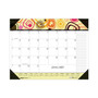 House of Doolittle Recycled Desk Pad Calendar, Geometric Artwork, 22 x 17, White Sheets, Black Binding/Corners,12-Month (Jan to Dec): 2024 View Product Image