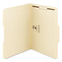 Smead Top Tab Fastener Folders, 1/3-Cut Tabs: Assorted, 0.75" Expansion, 1 Fastener, Letter Size, Manila Exterior, 50/Box View Product Image