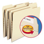 Smead Top Tab Fastener Folders, 1/3-Cut Tabs: Assorted, 0.75" Expansion, 1 Fastener, Letter Size, Manila Exterior, 50/Box View Product Image