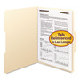Smead Top Tab Fastener Folders, 1/3-Cut Tabs: Assorted, 0.75" Expansion, 1 Fastener, Letter Size, Manila Exterior, 50/Box View Product Image
