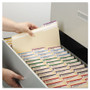 Smead Top Tab Fastener Folders, 1/3-Cut Tabs: Assorted, 0.75" Expansion, 1 Fastener, Letter Size, Manila Exterior, 50/Box View Product Image