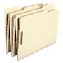 Smead Top Tab Fastener Folders, 1/3-Cut Tabs: Assorted, 0.75" Expansion, 2 Fasteners, Letter Size, Manila Exterior, 50/Box View Product Image