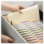 Smead Top Tab Fastener Folders, 1/3-Cut Tabs: Assorted, 0.75" Expansion, 2 Fasteners, Letter Size, Manila Exterior, 50/Box View Product Image