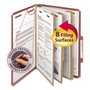 Smead SafeSHIELD 2/5 Tab Cut Legal Recycled Classification Folder - 8 1/2" x 14" - 3" Expansion - 2 x 2S Fastener(s) - 2" for Folder - Top Tab Location - (SMD19092) Product Image 