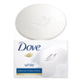 Dove White Beauty Bar, Light Scent, 3.17 oz, 12/Carton View Product Image