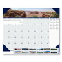 House of Doolittle Earthscapes Recycled Monthly Desk Pad Calendar, Mountains of the World Photos, 22 x 17, Black Corners,12-Month(Jan-Dec): 2025 View Product Image