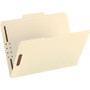 Smead Recycled Top Tab Fastener Folders, 1/3-Cut Tabs: Assorted, 0.75" Expansion, 2 Fasteners, Letter Size, Manila Exterior, 50/Box View Product Image