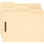 Smead Recycled Top Tab Fastener Folders, 1/3-Cut Tabs: Assorted, 0.75" Expansion, 2 Fasteners, Letter Size, Manila Exterior, 50/Box View Product Image