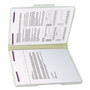 Smead Recycled Pressboard Fastener Folders, 1/3-Cut Tabs, Two SafeSHIELD Fasteners, 2" Expansion, Letter Size, Gray-Green, 25/Box View Product Image