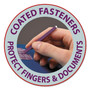 Smead Colored Pressboard Fastener Folders with SafeSHIELD Coated Fasteners, 2" Expansion, 2 Fasteners, Letter Size, Blue, 25/Box View Product Image