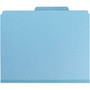 Smead Colored Pressboard Fastener Folders with SafeSHIELD Coated Fasteners, 2" Expansion, 2 Fasteners, Letter Size, Blue, 25/Box View Product Image