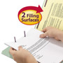 Smead Recycled Pressboard Fastener Folders, 1/3-Cut Tabs, Two SafeSHIELD Fasteners, 3" Expansion, Letter Size, Gray-Green, 25/Box View Product Image